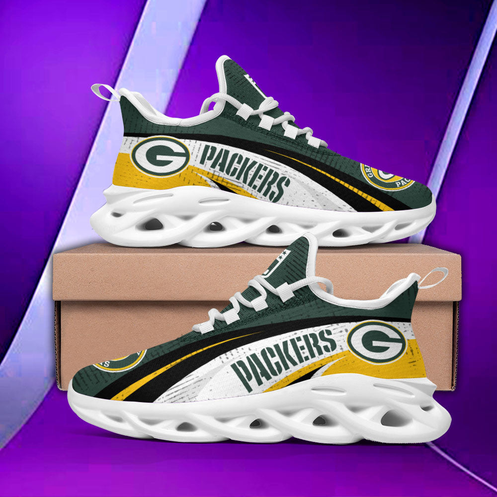 Ideafootwear Green Bay Packers NFL Max Soul Shoes Sneakers For Men And Women