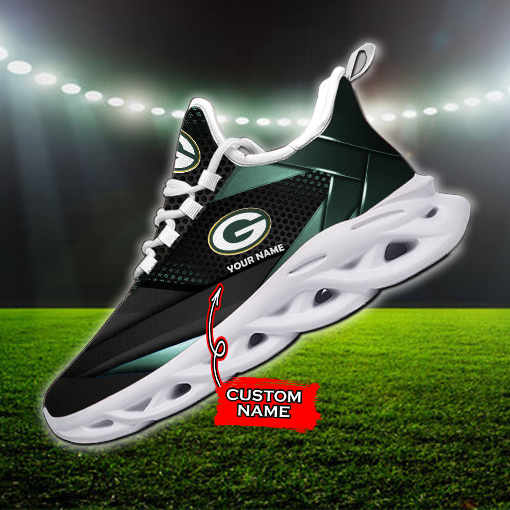 Ideafootwear Green Bay Packers NFL Max Soul Shoes Sneakers For Men And Women