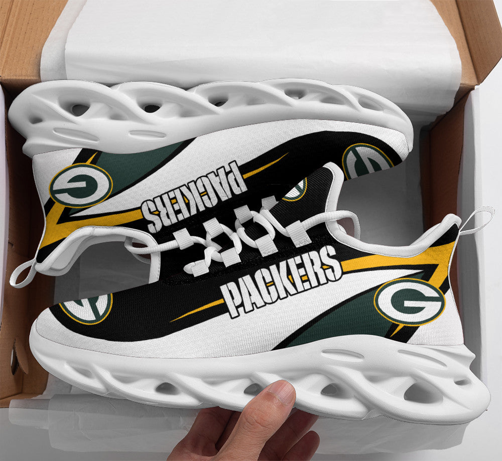 Ideafootwear Green Bay Packers NFL Max Soul Shoes Sneakers For Men And Women