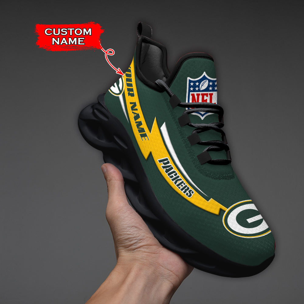 Ideafootwear Green Bay Packers NFL Max Soul Shoes Sneakers For Men And Women