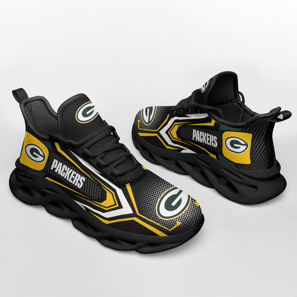 Ideafootwear Green Bay Packers NFL Max Soul Shoes Sneakers For Men And Women