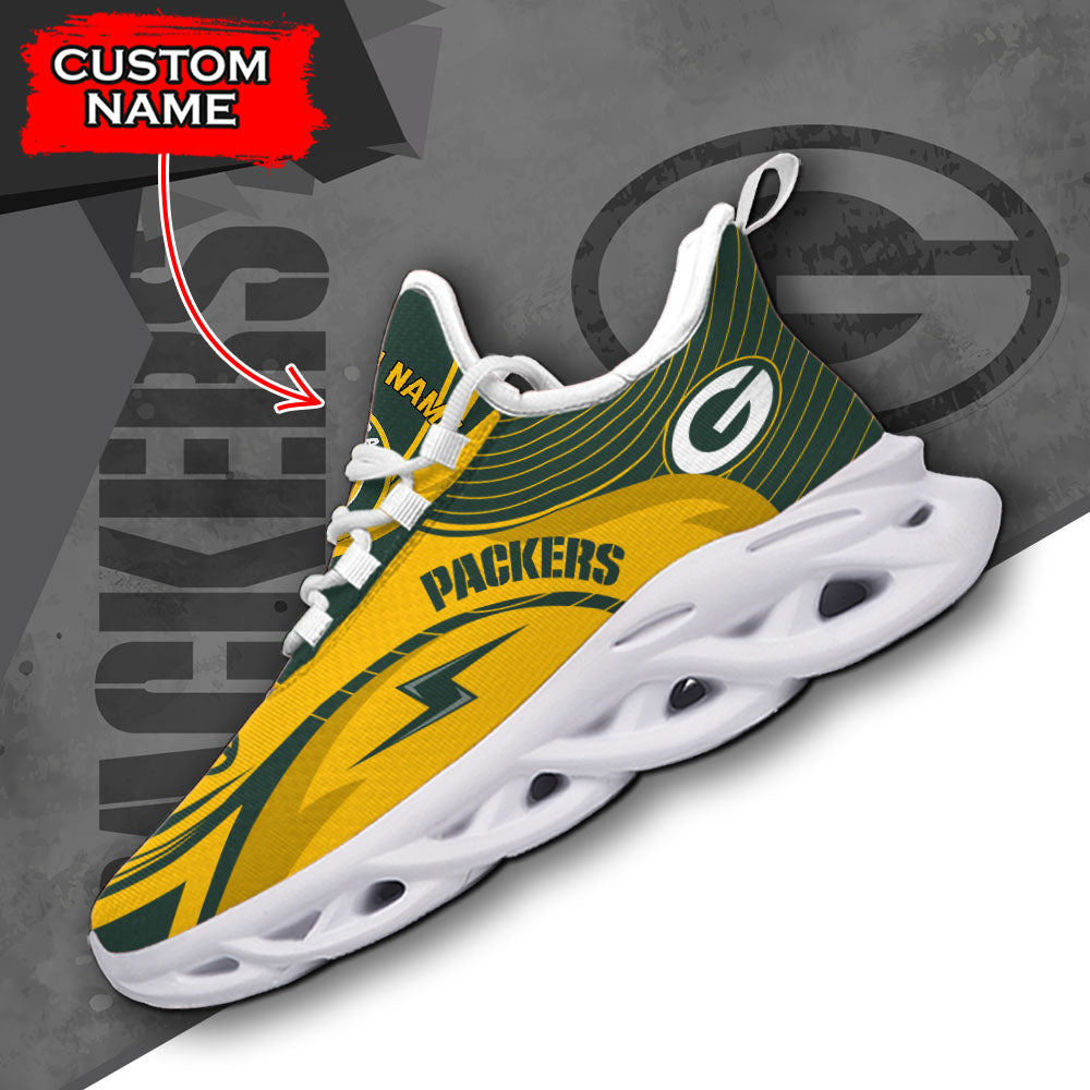 Ideafootwear Green Bay Packers NFL Max Soul Shoes Sneakers For Men And Women