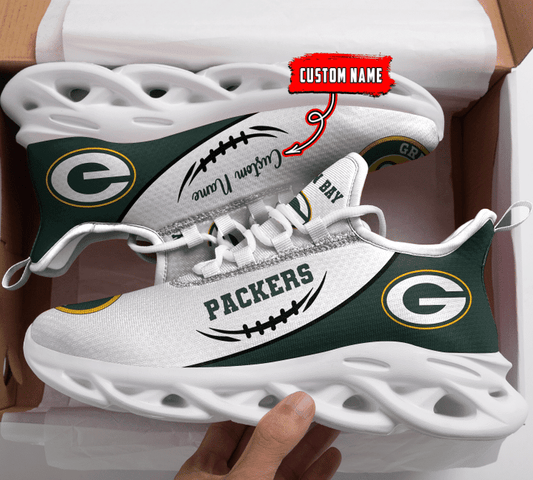 Ideafootwear Green Bay Packers NFL Max Soul Shoes Sneakers For Men And Women