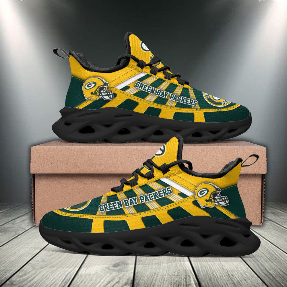 Ideafootwear Green Bay Packers NFL Max Soul Shoes Sneakers For Men And Women