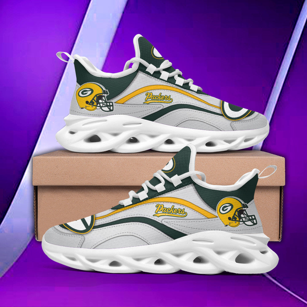 Ideafootwear Green Bay Packers NFL Max Soul Shoes Sneakers For Men And Women