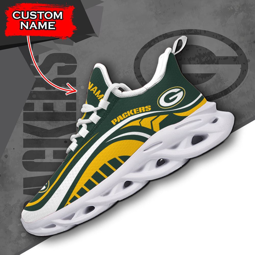 Ideafootwear Green Bay Packers NFL Max Soul Shoes Sneakers For Men And Women
