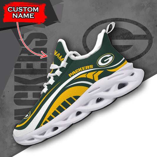 Ideafootwear Green Bay Packers NFL Max Soul Shoes Sneakers For Men And Women