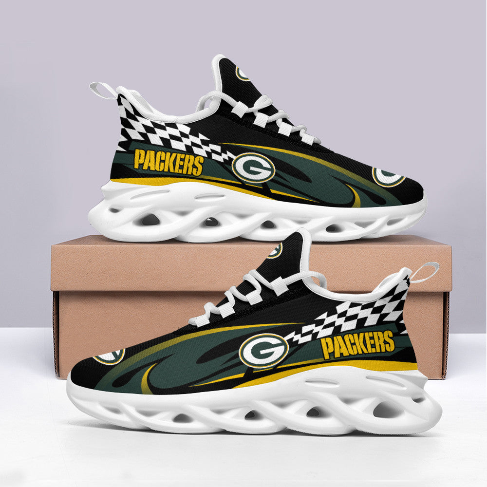 Ideafootwear Green Bay Packers NFL Max Soul Shoes Sneakers For Men And Women