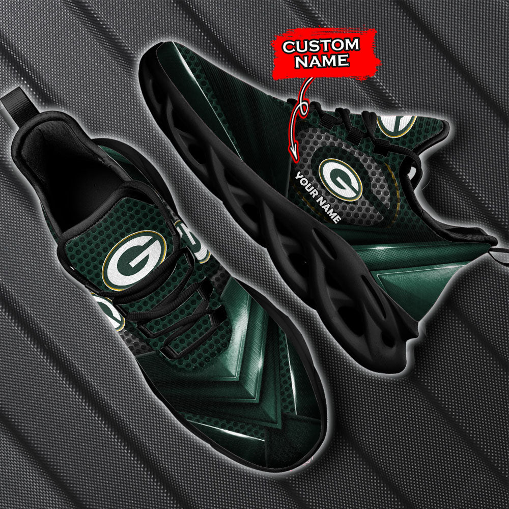 Ideafootwear Green Bay Packers NFL Max Soul Shoes Sneakers For Men And Women