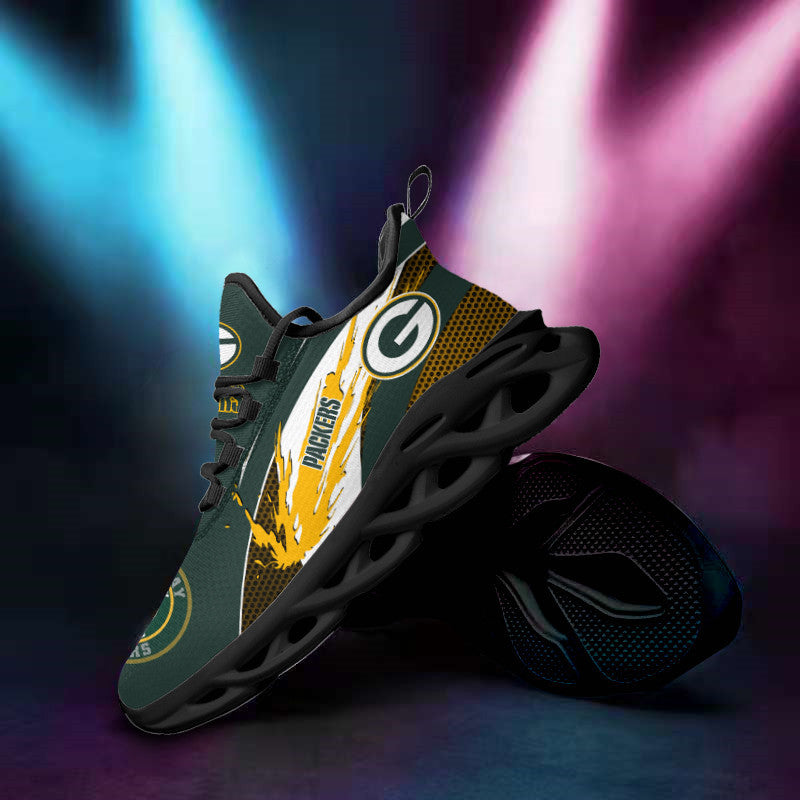 Ideafootwear Green Bay Packers NFL Max Soul Shoes Sneakers For Men And Women