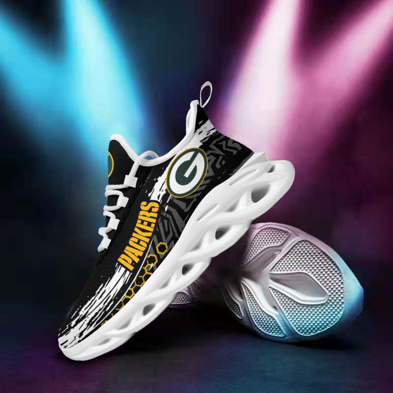 Ideafootwear Green Bay Packers NFL Max Soul Shoes Sneakers For Men And Women