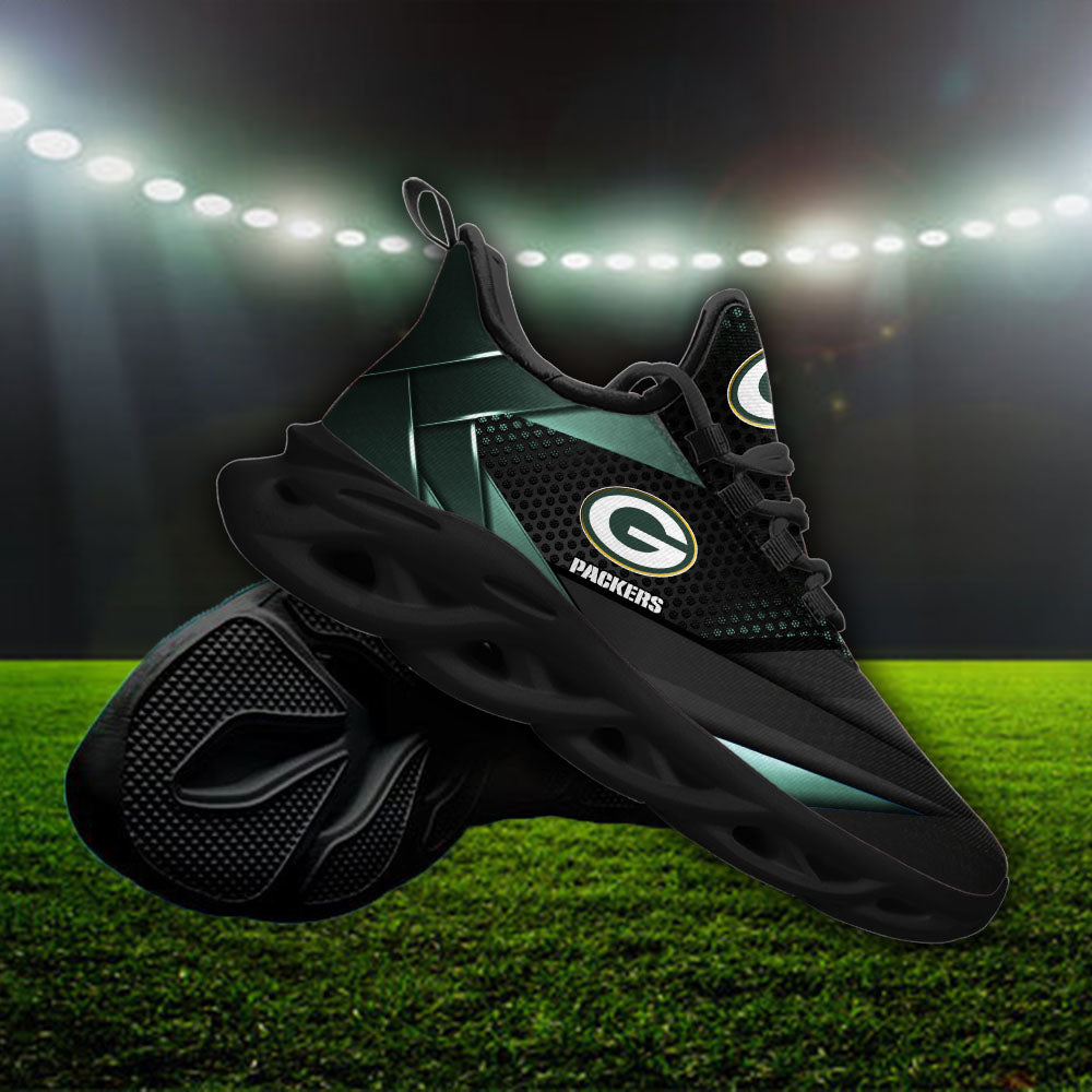 Ideafootwear Green Bay Packers NFL Max Soul Shoes Sneakers For Men And Women