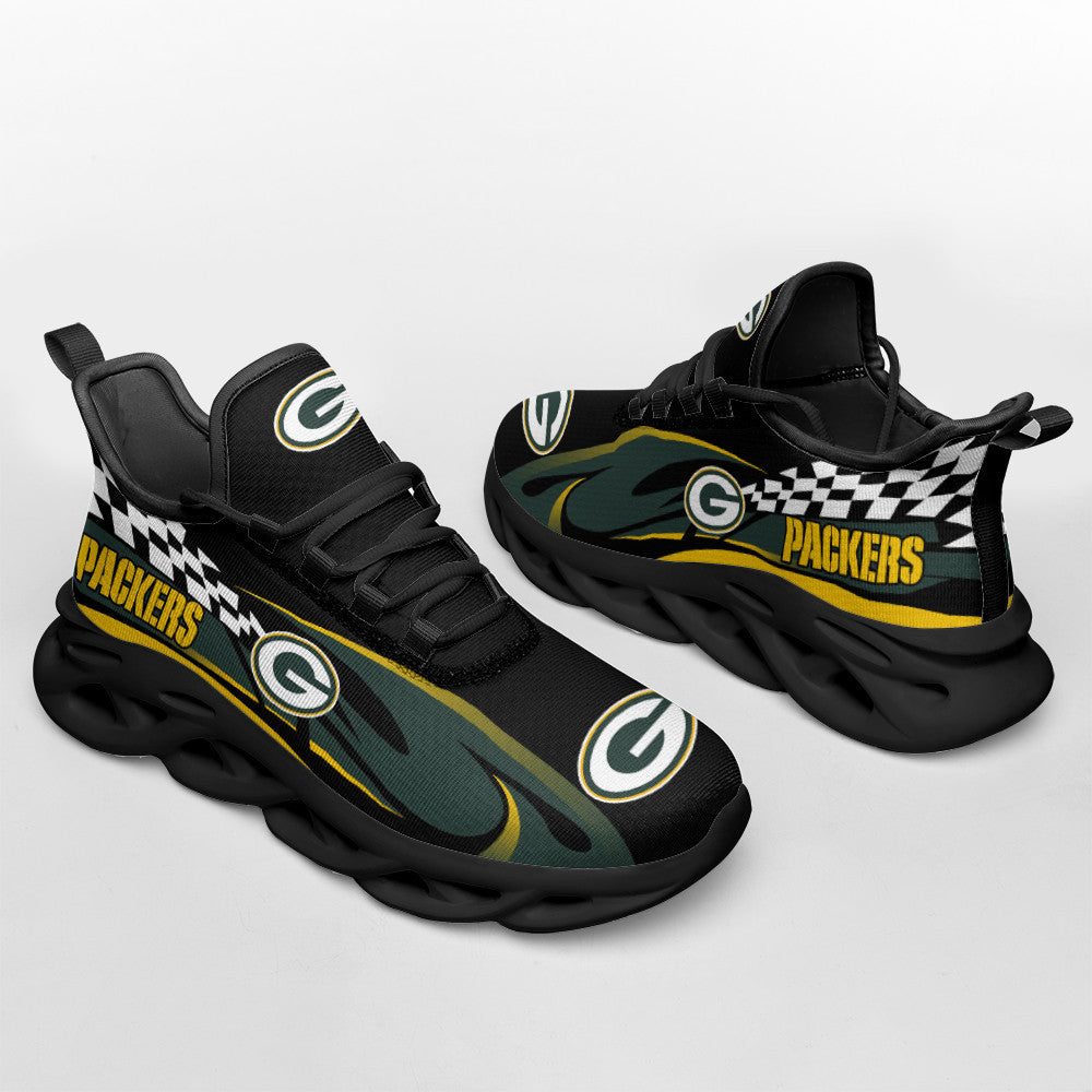 Ideafootwear Green Bay Packers NFL Max Soul Shoes Sneakers For Men And Women