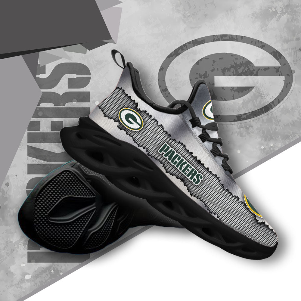 Ideafootwear Green Bay Packers NFL Max Soul Shoes Sneakers For Men And Women
