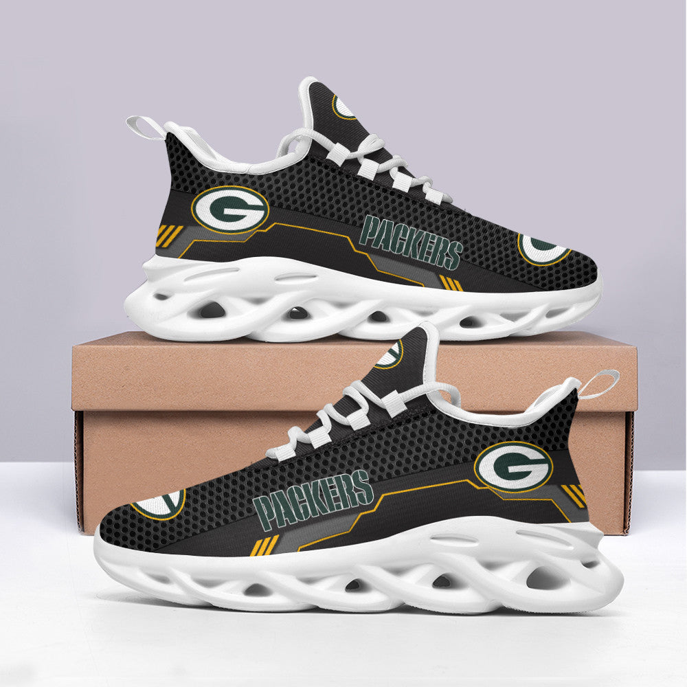 Ideafootwear Green Bay Packers NFL Max Soul Shoes Sneakers For Men And Women