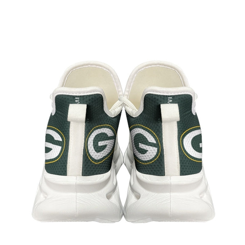 Ideafootwear Green Bay Packers NFL Max Soul Shoes Sneakers For Men And Women