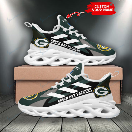 Ideafootwear Green Bay Packers NFL Max Soul Shoes Sneakers For Men And Women