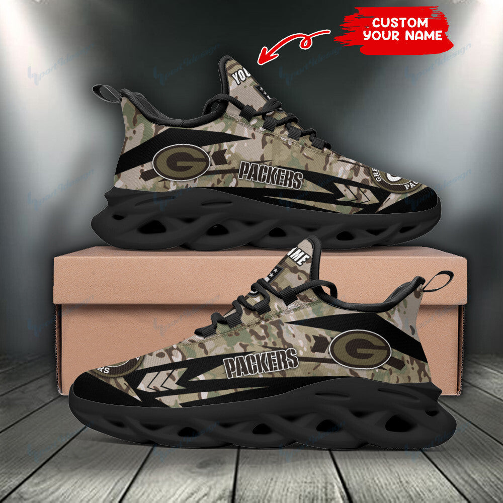 Ideafootwear Green Bay Packers NFL Max Soul Shoes Sneakers For Men And Women