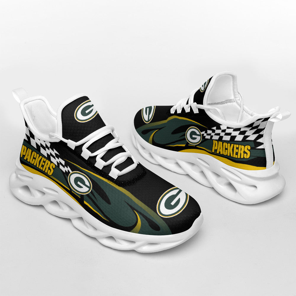 Ideafootwear Green Bay Packers NFL Max Soul Shoes Sneakers For Men And Women