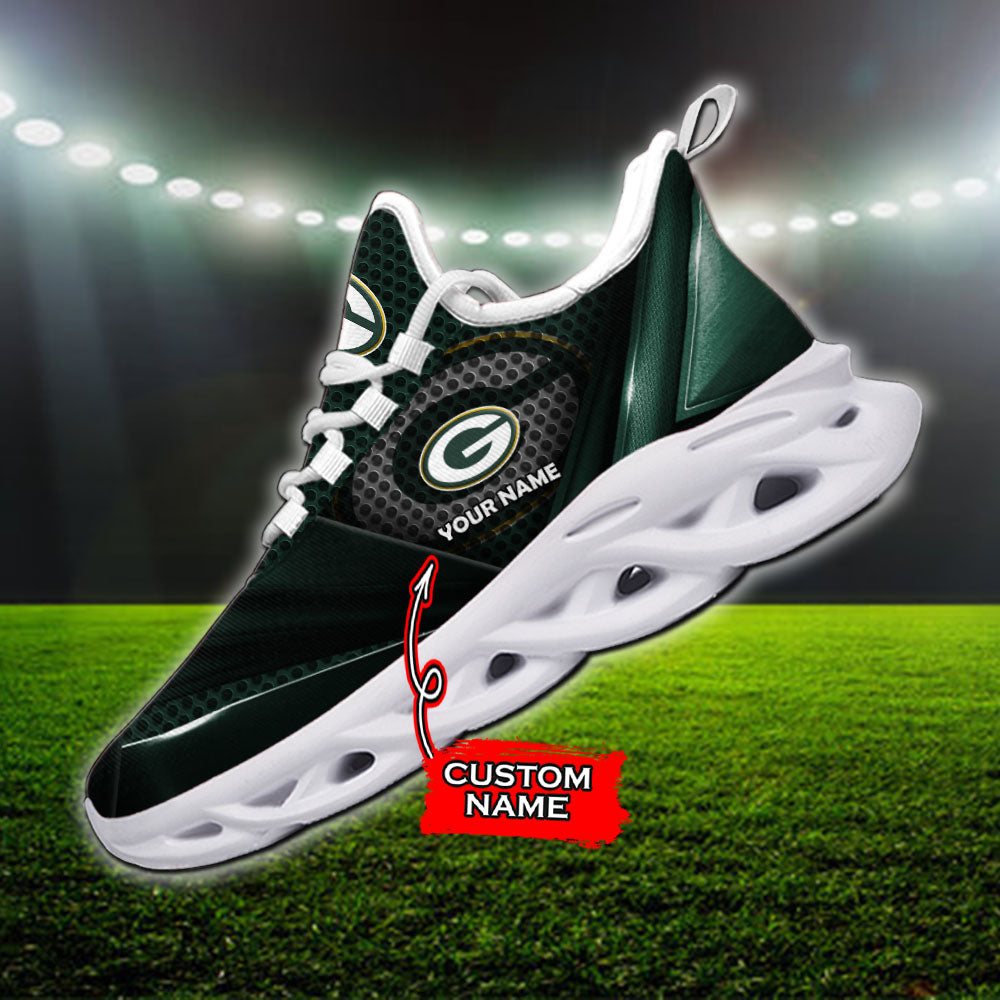 Ideafootwear Green Bay Packers NFL Max Soul Shoes Sneakers For Men And Women