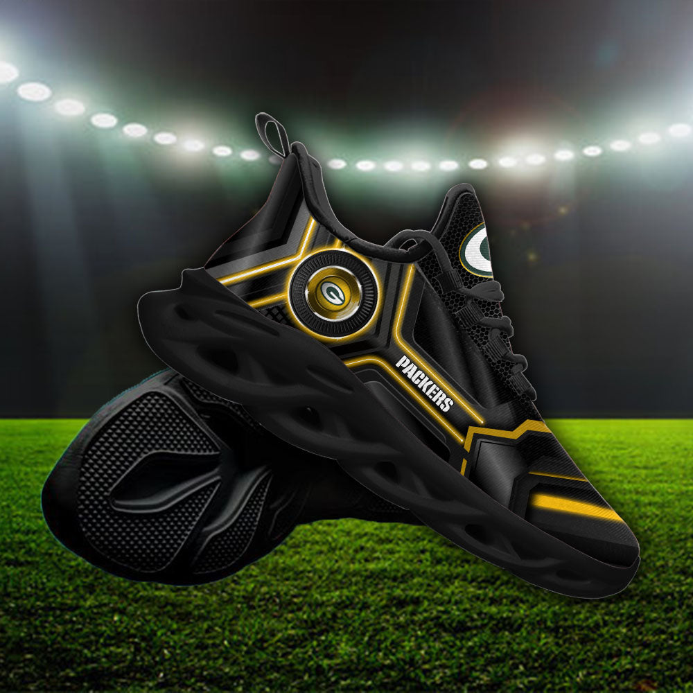 Ideafootwear Green Bay Packers NFL Max Soul Shoes Sneakers For Men And Women