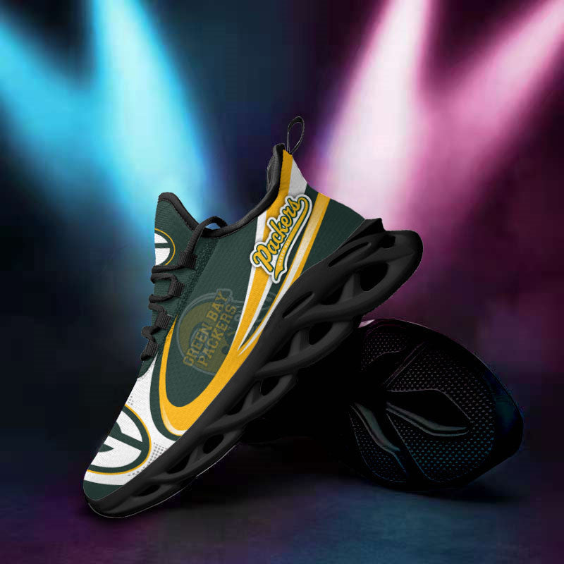 Ideafootwear Green Bay Packers NFL Max Soul Shoes Sneakers For Men And Women