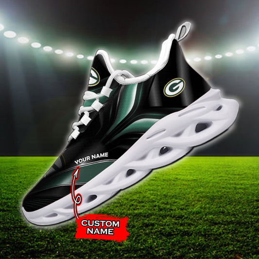 Ideafootwear Green Bay Packers NFL Max Soul Shoes Sneakers For Men And Women