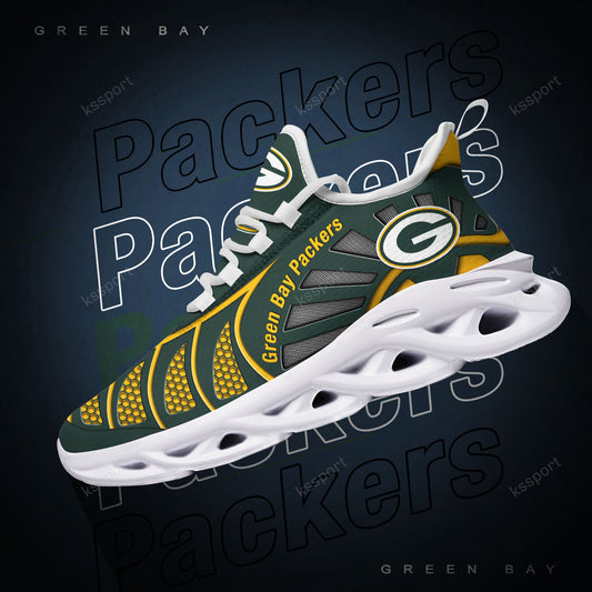 Ideafootwear Green Bay Packers NFL Max Soul Shoes Sneakers For Men And Women