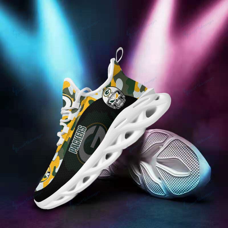 Ideafootwear Green Bay Packers NFL Max Soul Shoes Sneakers For Men And Women