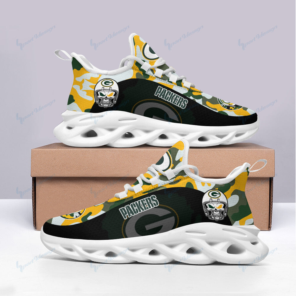 Ideafootwear Green Bay Packers NFL Max Soul Shoes Sneakers For Men And Women