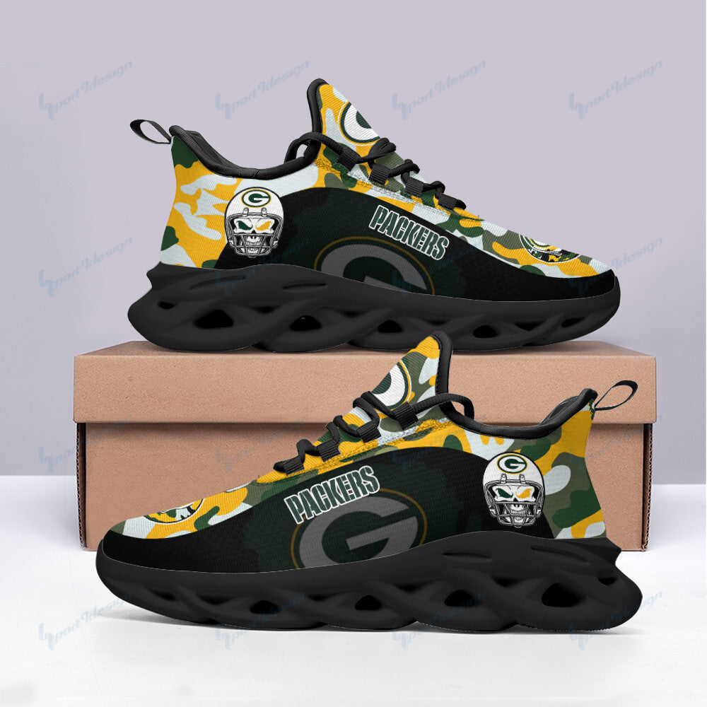 Ideafootwear Green Bay Packers NFL Max Soul Shoes Sneakers For Men And Women