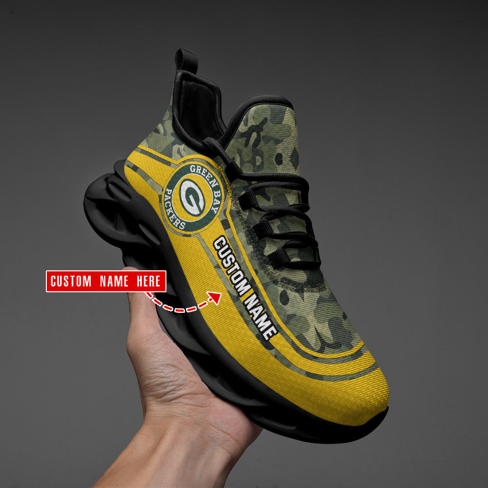 Ideafootwear Green Bay Packers NFL Max Soul Shoes Sneakers For Men And Women