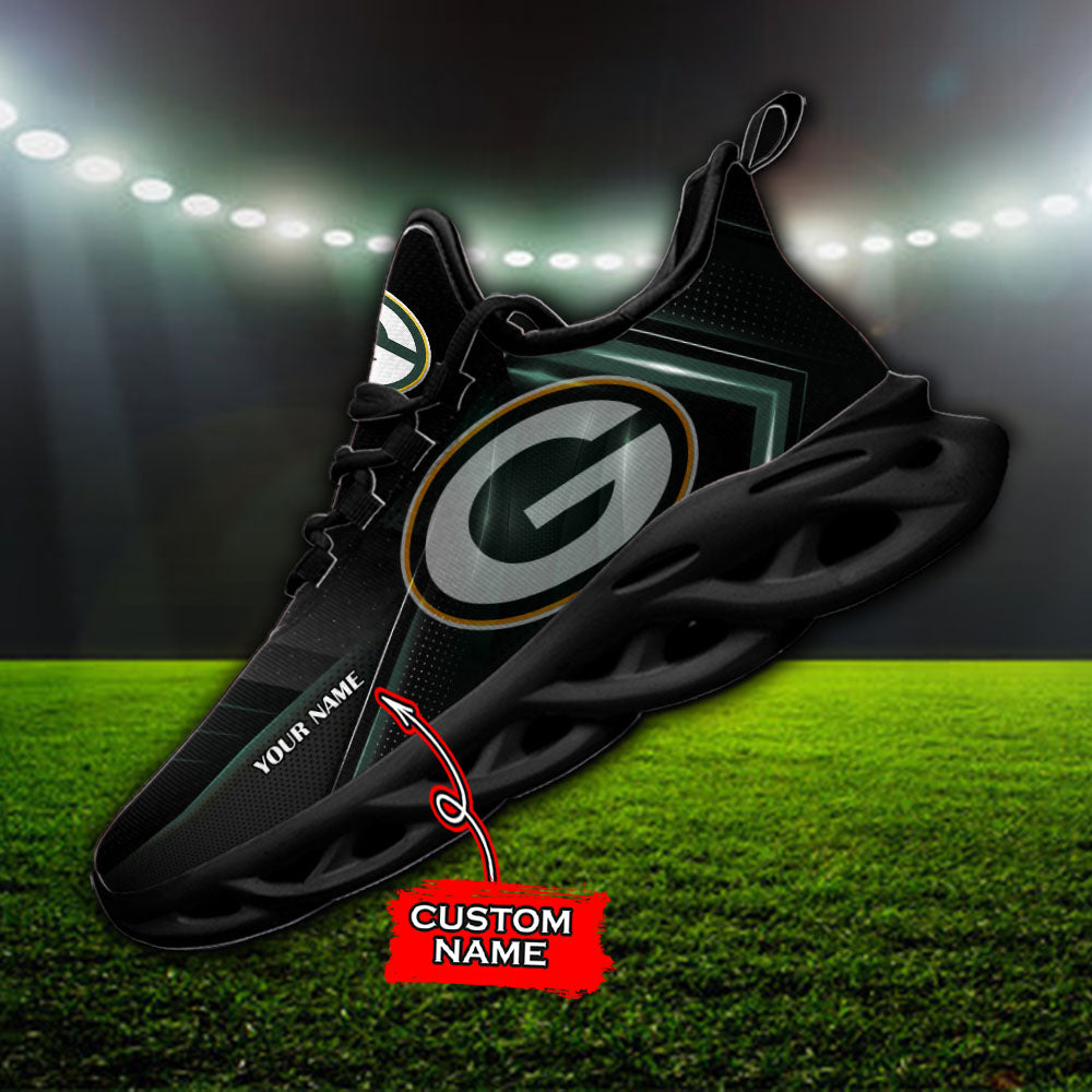 Ideafootwear Green Bay Packers NFL Max Soul Shoes Sneakers For Men And Women