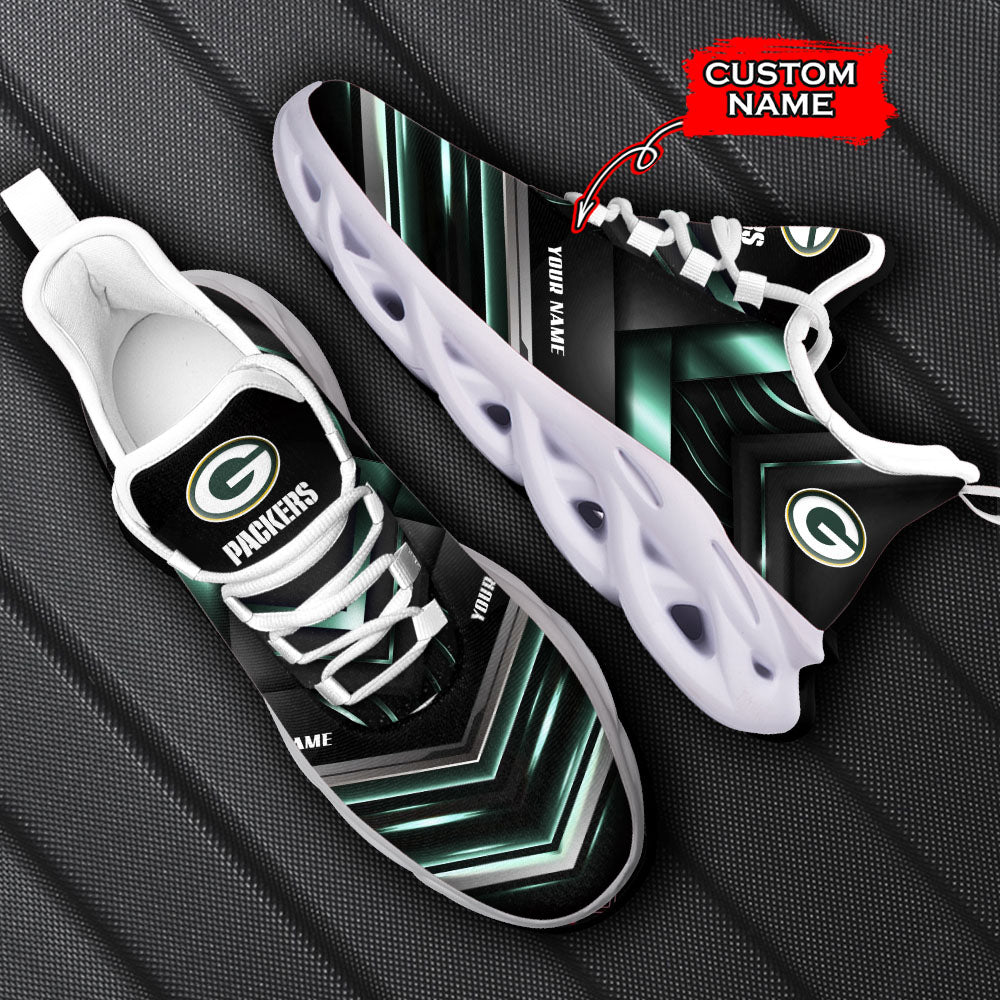Ideafootwear Green Bay Packers NFL Max Soul Shoes Sneakers For Men And Women