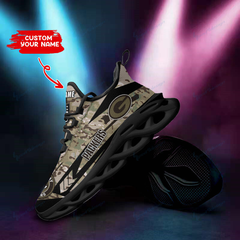 Ideafootwear Green Bay Packers NFL Max Soul Shoes Sneakers For Men And Women