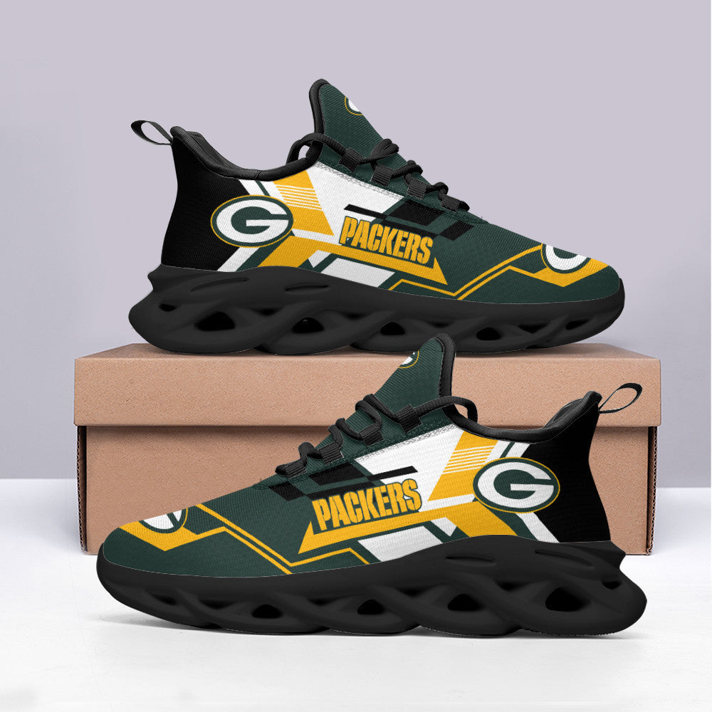 Ideafootwear Green Bay Packers NFL Max Soul Shoes Sneakers For Men And Women
