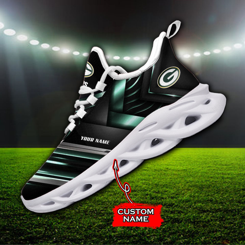 Ideafootwear Green Bay Packers NFL Max Soul Shoes Sneakers For Men And Women