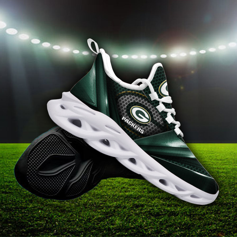 Ideafootwear Green Bay Packers NFL Max Soul Shoes Sneakers For Men And Women