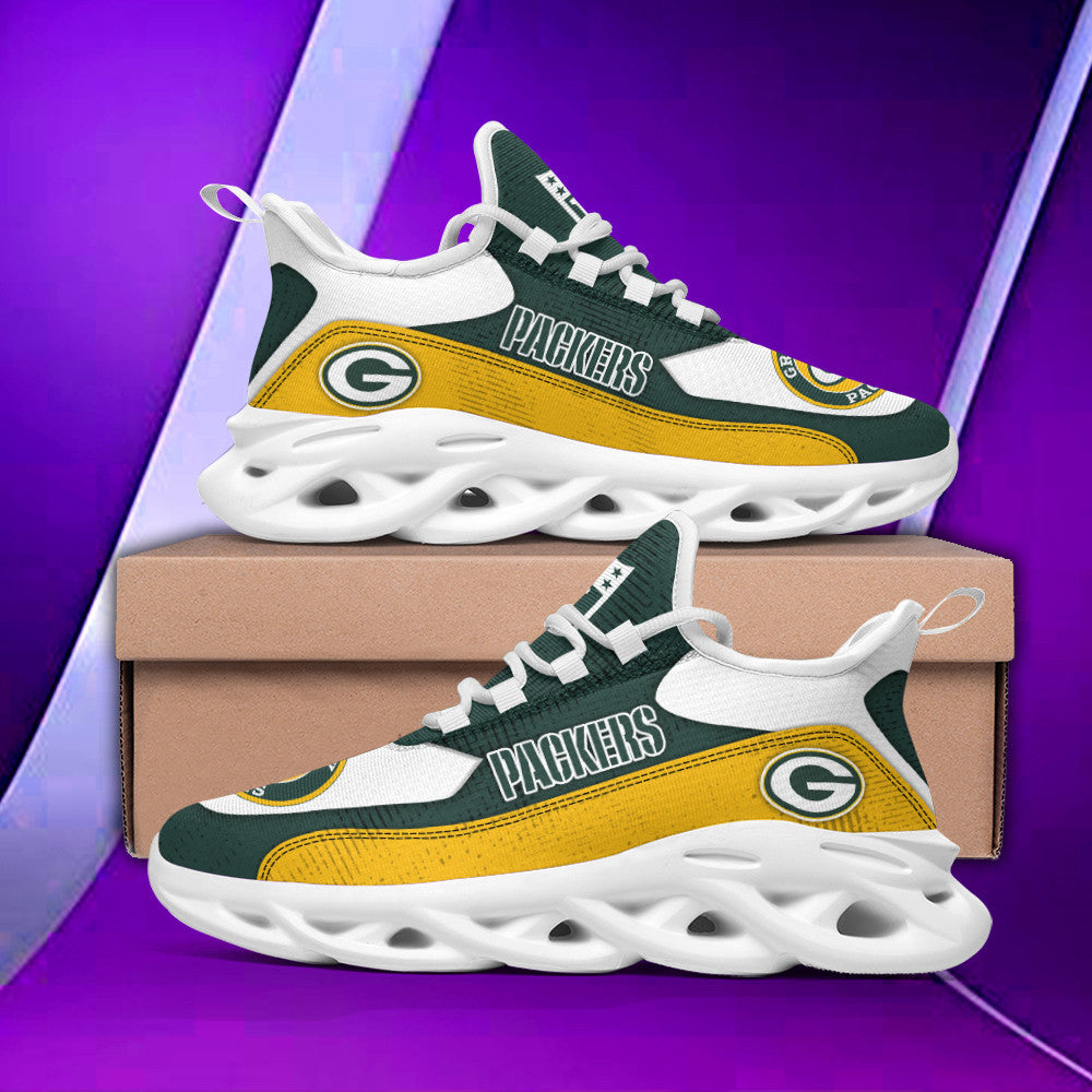 Ideafootwear Green Bay Packers NFL Max Soul Shoes Sneakers For Men And Women