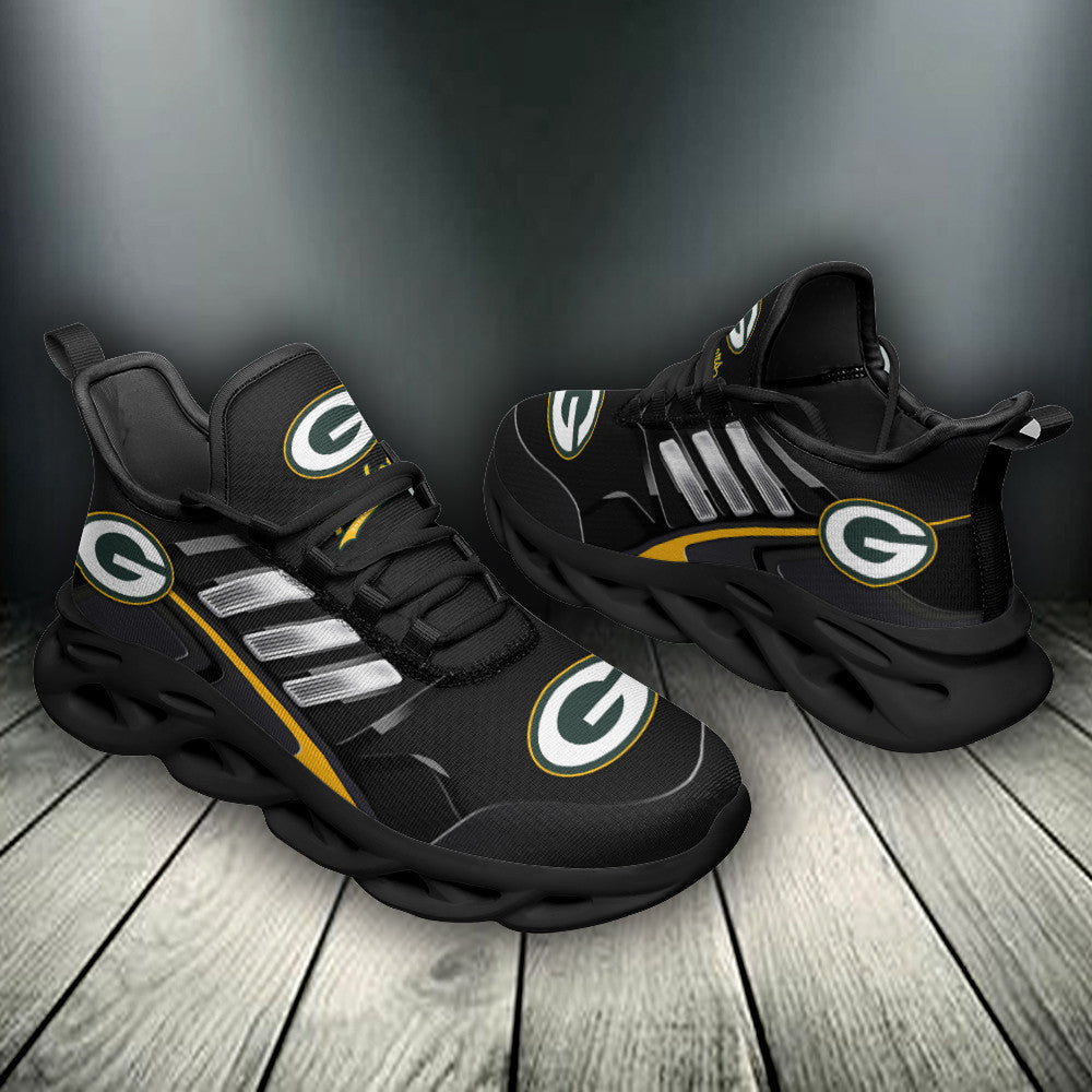 Ideafootwear Green Bay Packers NFL Max Soul Shoes Sneakers For Men And Women