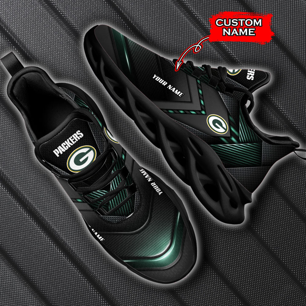 Ideafootwear Green Bay Packers NFL Max Soul Shoes Sneakers For Men And Women