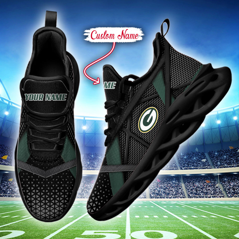 Ideafootwear Green Bay Packers NFL Max Soul Shoes Sneakers For Men And Women