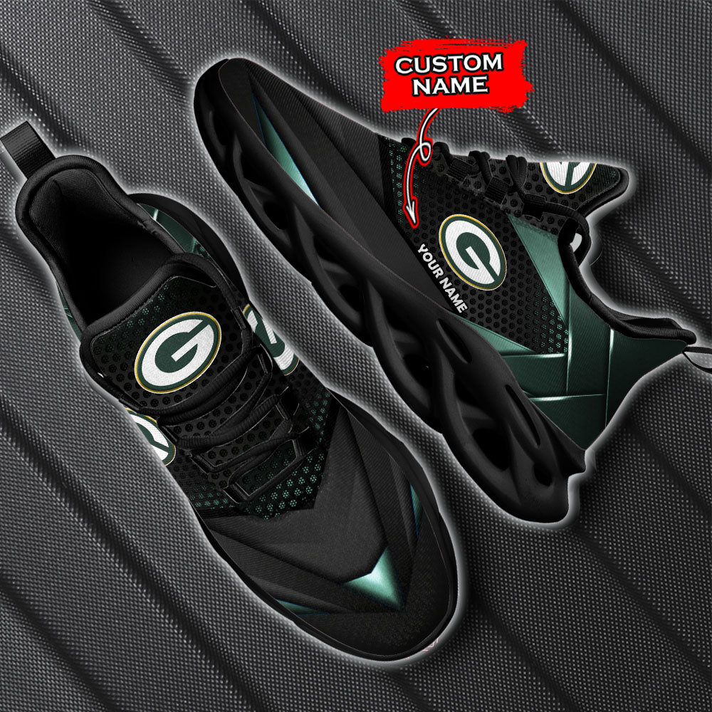 Ideafootwear Green Bay Packers NFL Max Soul Shoes Sneakers For Men And Women