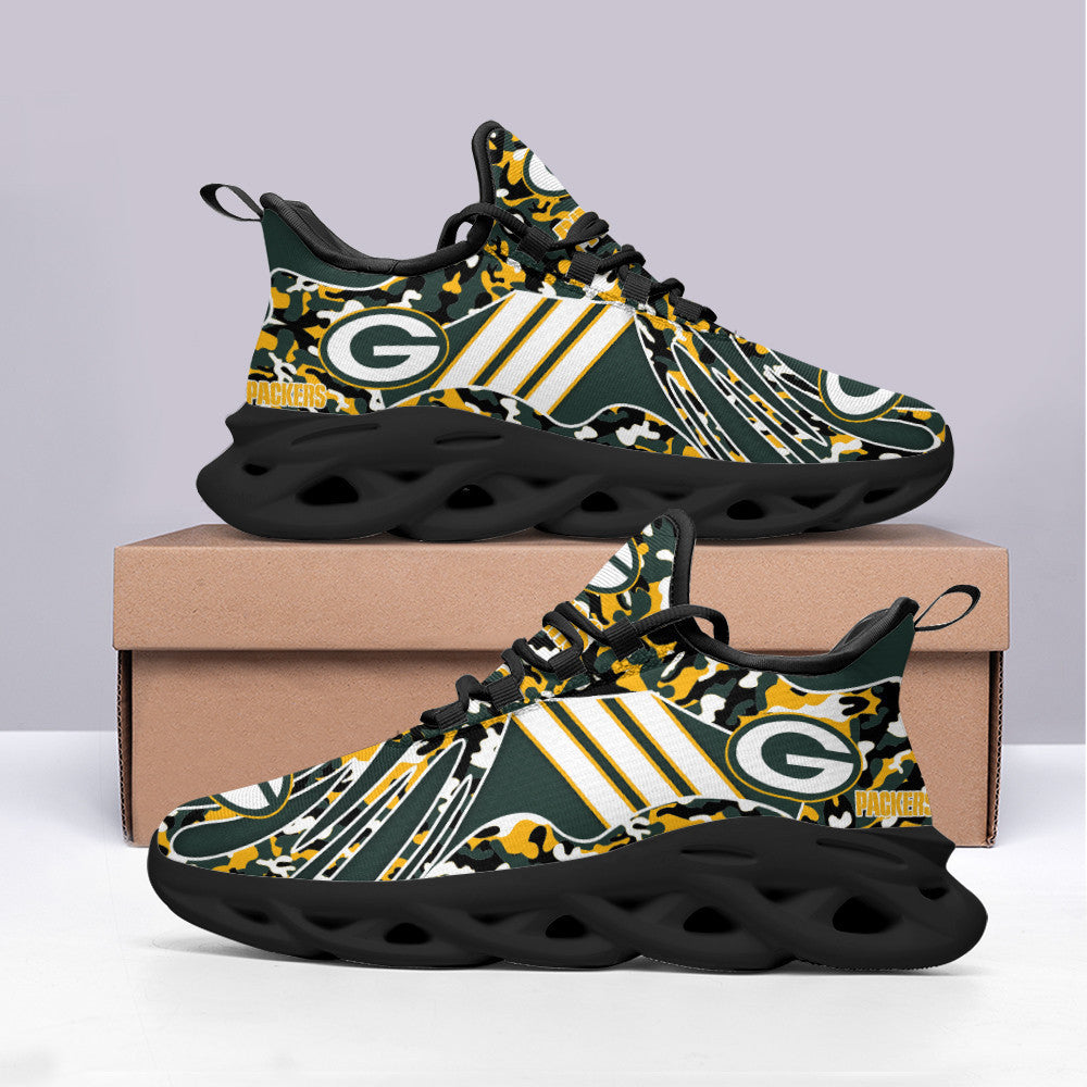 Ideafootwear Green Bay Packers NFL Max Soul Shoes Sneakers For Men And Women