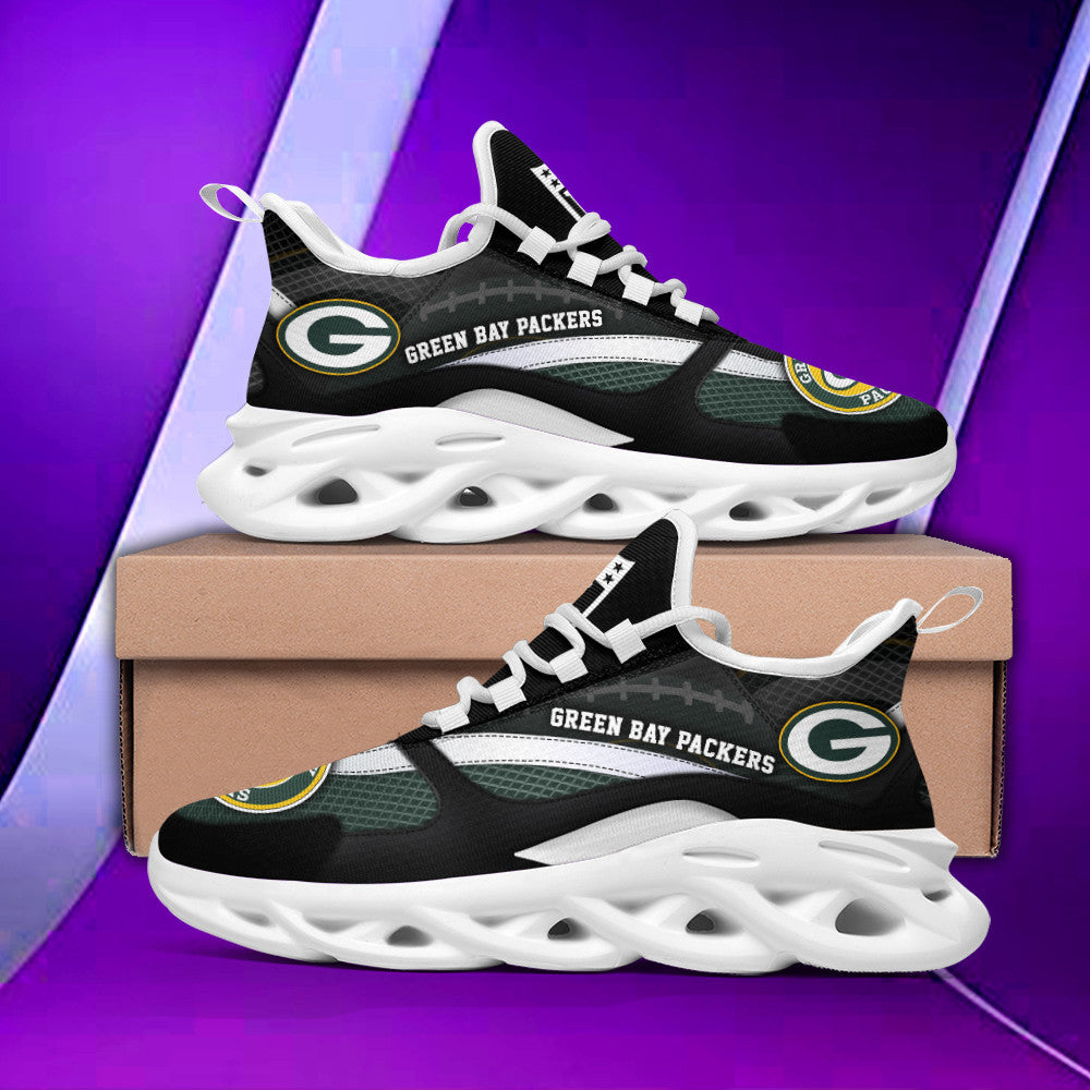 Ideafootwear Green Bay Packers NFL Max Soul Shoes Sneakers For Men And Women