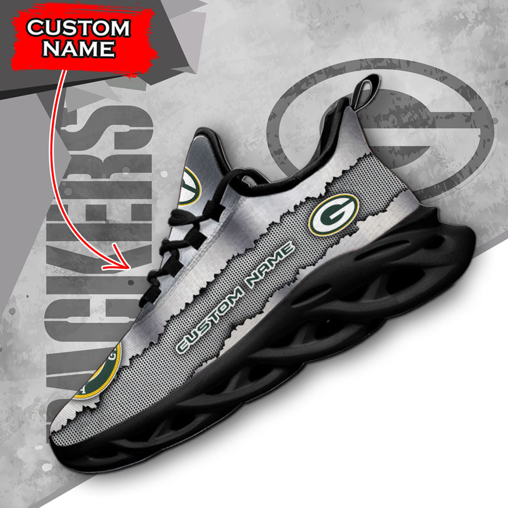 Ideafootwear Green Bay Packers NFL Max Soul Shoes Sneakers For Men And Women