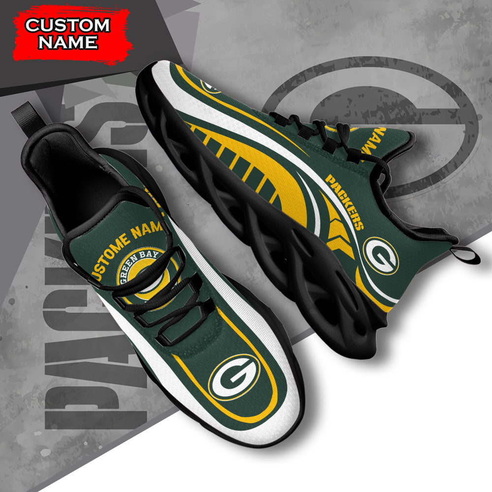 Ideafootwear Green Bay Packers NFL Max Soul Shoes Sneakers For Men And Women