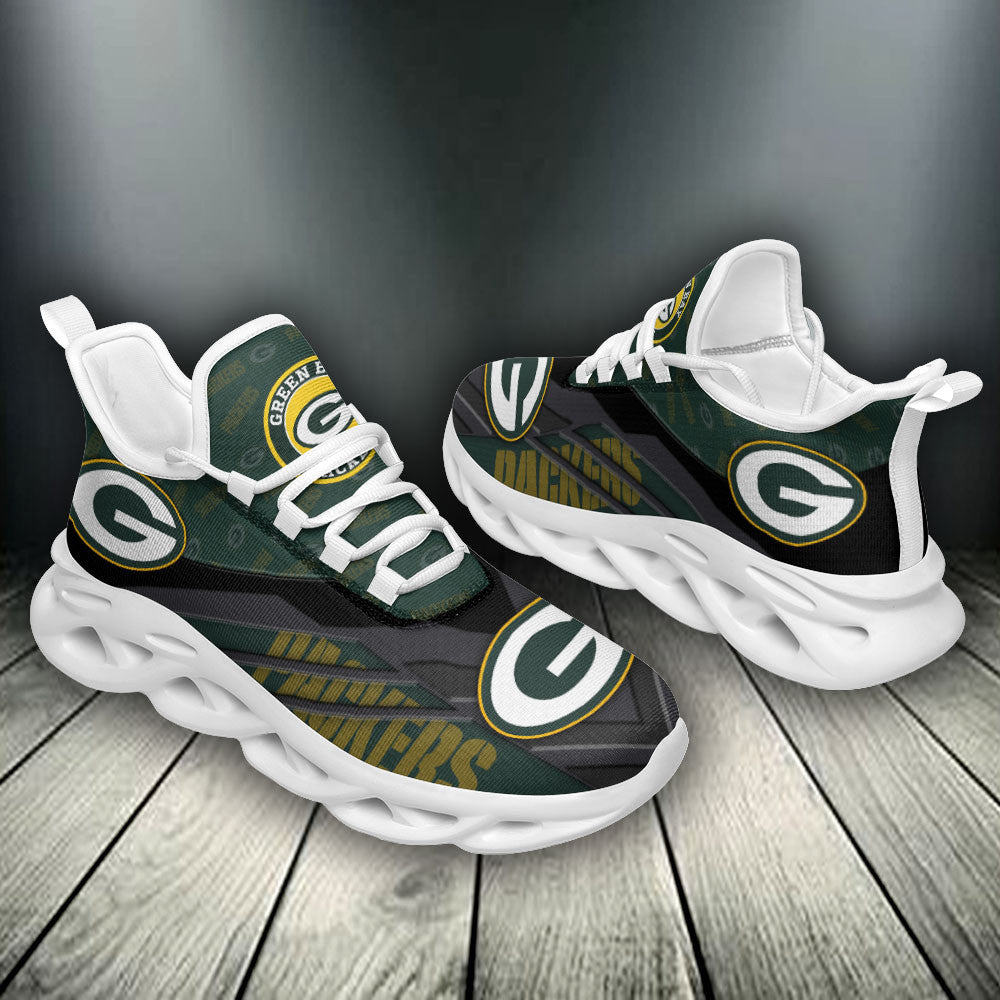 Ideafootwear Green Bay Packers NFL Max Soul Shoes Sneakers For Men And Women