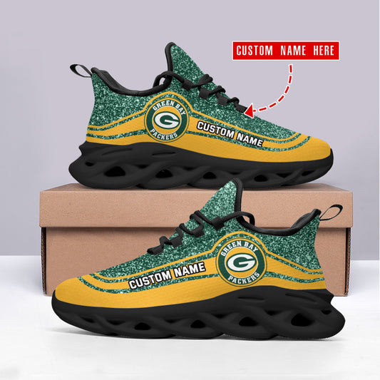 Ideafootwear Green Bay Packers NFL Max Soul Shoes Sneakers For Men And Women