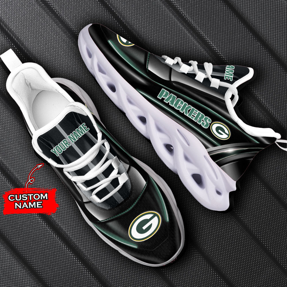 Ideafootwear Green Bay Packers NFL Max Soul Shoes Sneakers For Men And Women